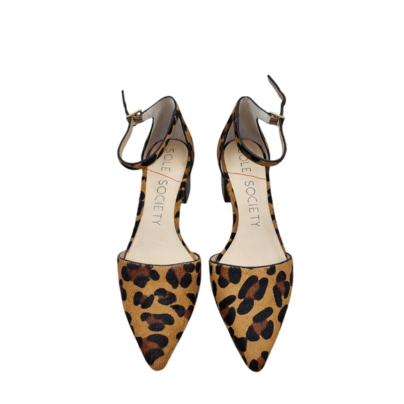 Sole Society Women's Katarina Block Heel Pointed Toe Dress Pump - 8 - Picture 3 of 8